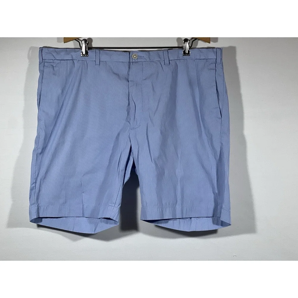 Polo Ralph Lauren Mens Chino Shorts‎ 40 Blue White Pinstripe Casual